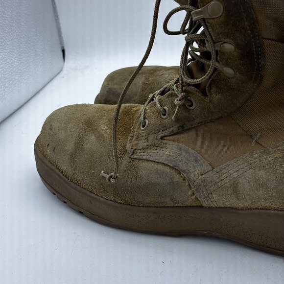 McRae Military Combat Boots Tan Suede Hot Weather Mens Army Size 12R Made In USA - Picture 7 of 12